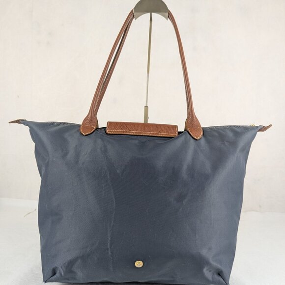 Longchamp Le Pliage Tote – Preowned Nylon Bag Gray, Authentic, Fast Dispatch - Picture 2 of 16